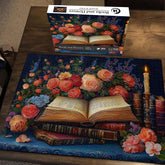 Bücher und Blumen Puzzle 1000 Stücke